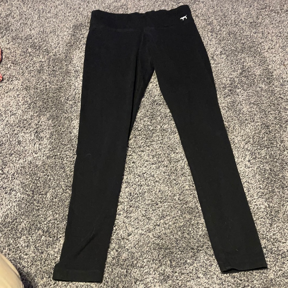 Black pink leggings